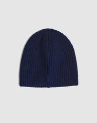 Semifitted Beanie in Wool Blend MIDNIGHT NAVY