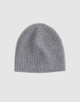 Semifitted Beanie in Wool Blend HTHR SLATE