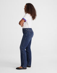 The Curvy Longline Straight Jean MIDNIGHT WATERS WASH