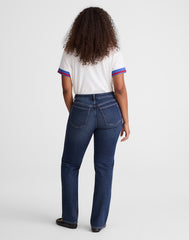 The Curvy Longline Straight Jean MIDNIGHT WATERS WASH