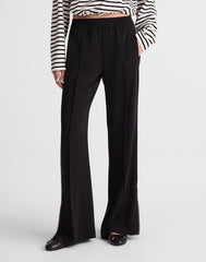 Pull-On Bootcut Track Pant JET BLACK