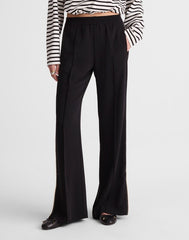 Pull-On Bootcut Track Pant JET BLACK