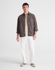 Single-Pocket Shirt in Allday Oxford PELICAN GREEN