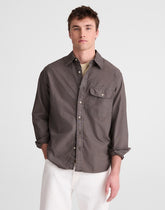 Single-Pocket Shirt in Allday Oxford PELICAN GREEN