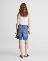 The Drawstring Short in Airy Denim PICKETT WASH