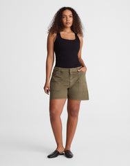 The Curvy Essex Utility Short FADED IVY