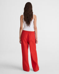 Pull-On Pants in 100% Linen WILD POPPY