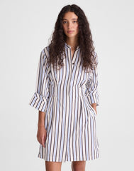 Tucked Mini Shirtdress BOARDWALK STRIPE