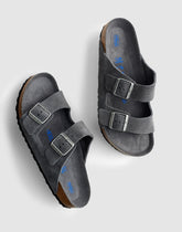 Birkenstock® Arizona Sandal in Suede CHARCOAL