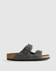 Birkenstock® Arizona Sandal in Suede CHARCOAL