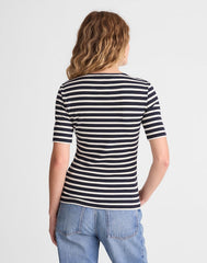 The 9-9 Short-Sleeve Tee in LuxeRib DARK NAVY