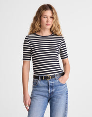 The 9-9 Short-Sleeve Tee in LuxeRib DARK NAVY