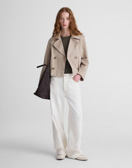 Cropped Trench Coat COASTAL DUNE