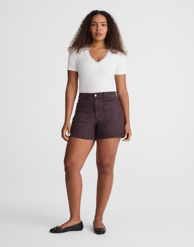 The Curvy Emmy Short CHOCOLATE PLUM