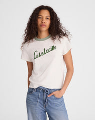 The Relaxed Tee in Vintage Jersey GARDEN GREEN