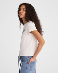 The Relaxed Tee in Vintage Jersey GARDEN GREEN