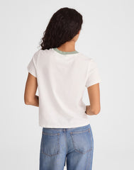 The Relaxed Tee in Vintage Jersey GARDEN GREEN