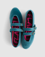 Flabelus Lady Claire Mary Janes GREEN