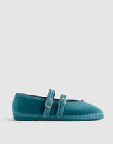 Flabelus Lady Claire Mary Janes GREEN