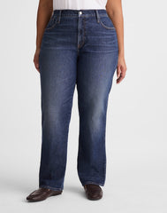 The Plus Longline Straight Jean MIDNIGHT WATERS WASH
