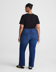The Plus Flare Crop Jean in Super Stretch Denim OSGOODE WASH