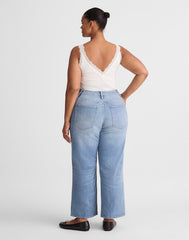 The Plus Curvy Perfect Vintage Wide-Leg Crop Jean RAEBROOK WASH