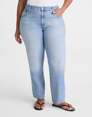 The Plus Curvy Dean Easy Straight Jean in Airy Denim FADED HORIZON WASH