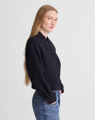 Bomber Jacket in Bouclé CLASSIC NAVY