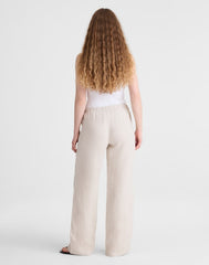 Tall Pull-On Pants in 100% Linen OAT