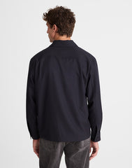 Overshirt in Wool-Blend Herringbone HERRINGBONE