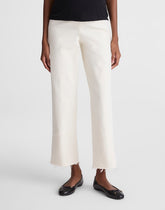 The Maternity Perfect Vintage Wide-Leg Crop Jean in Vintage Canvas VINTAGE CANVAS