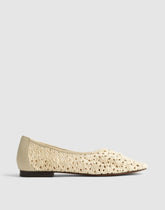 The Mylie Glove Flat in Crochet VINTAGE KHAKI