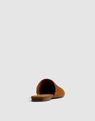 The Mylie Mule in Suede GLAZED WALNUT