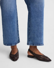 The Harpor Slingback Flat DARK CAROB
