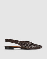 The Harpor Slingback Flat DARK CAROB