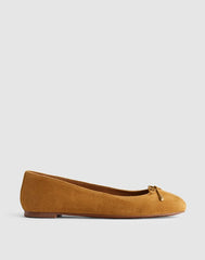 The Hester Flat in Suede SAND DUNE
