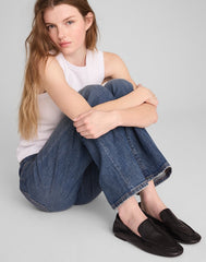 The Dolli Loafer in Glove Leather TRUE BLACK
