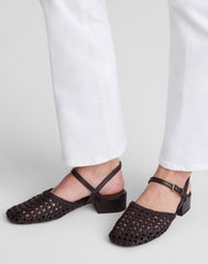 The Lola Ankle-Strap Heeled Sandal COFFEE BEAN
