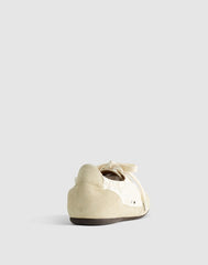 The Greta Ballet Sneaker in Nylon & Suede VINTAGE KHAKI MULTI