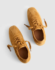 The Greta Ballet Sneaker in Suede SAND DUNE