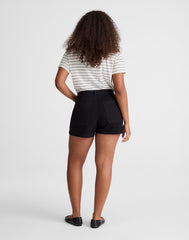 The Curvy Emmy Denim Short BLACK RINSE WASH