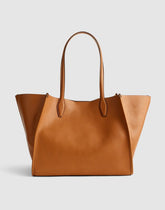 The Lexington Tote in Leather HOT COFFEE