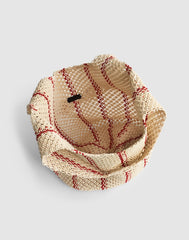 The Curved Crochet Shoulder Bag SCARLETT STRIPE MULTI