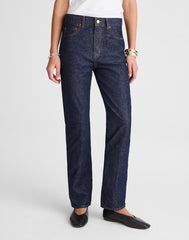 Alexa Chung for Madewell Franny Straight Jean in Rinse Wash RINSE WASH