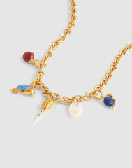 Mixed-Metal Radish Charm ANTIQUE GOLD