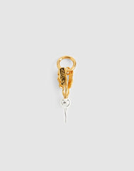 Mixed-Metal Radish Charm ANTIQUE GOLD