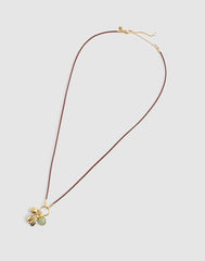 Bee Charm Cord Necklace ANTIQUE GOLD