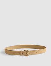Roller-Buckle Belt in Suede TAWNY KHAKI