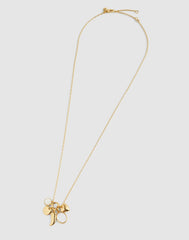 Mother-of-Pearl Charm Chain Necklace MOTHER OF PEARL
