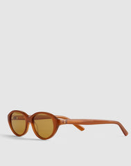 The Solina Oval Sunglasses BRONZED CLAY